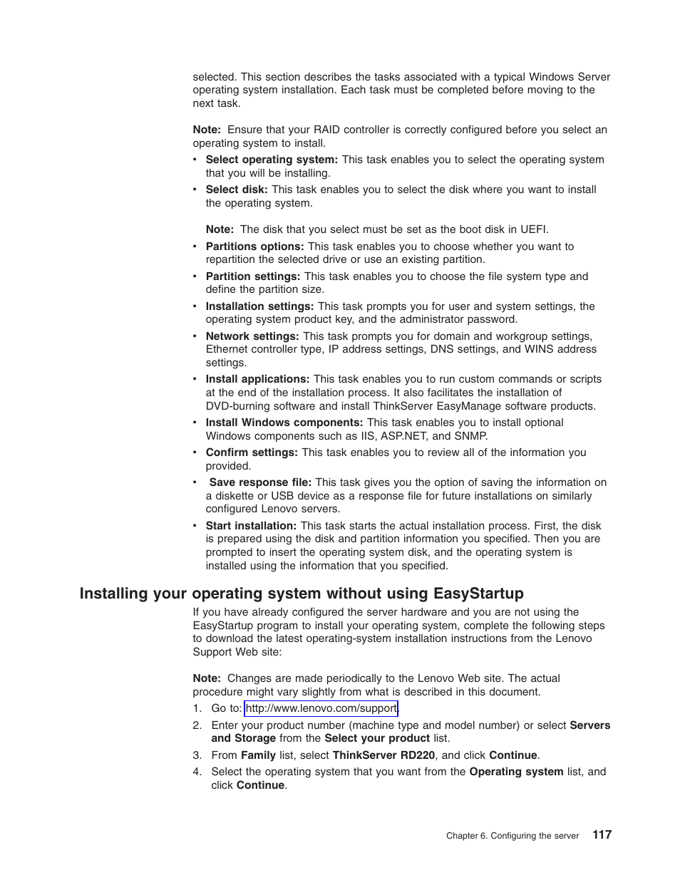 Installing, Your, Operating | System, Without, Using, Easystartup | Lenovo 3797 User Manual | Page 133 / 188