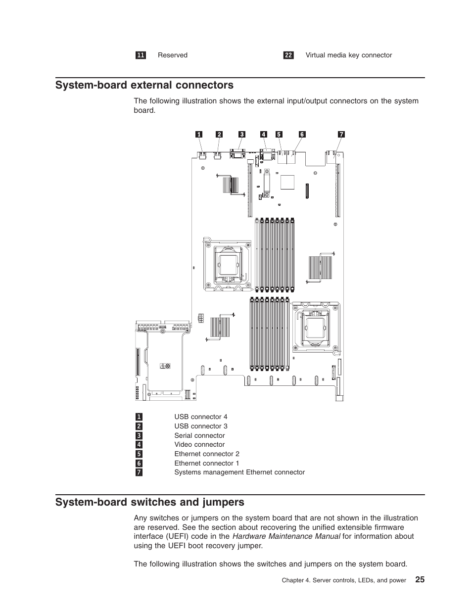 System-board external connectors, System-board switches and jumpers, System-board | External, Connectors, Switches, Jumpers | Lenovo 3797 User Manual | Page 41 / 188