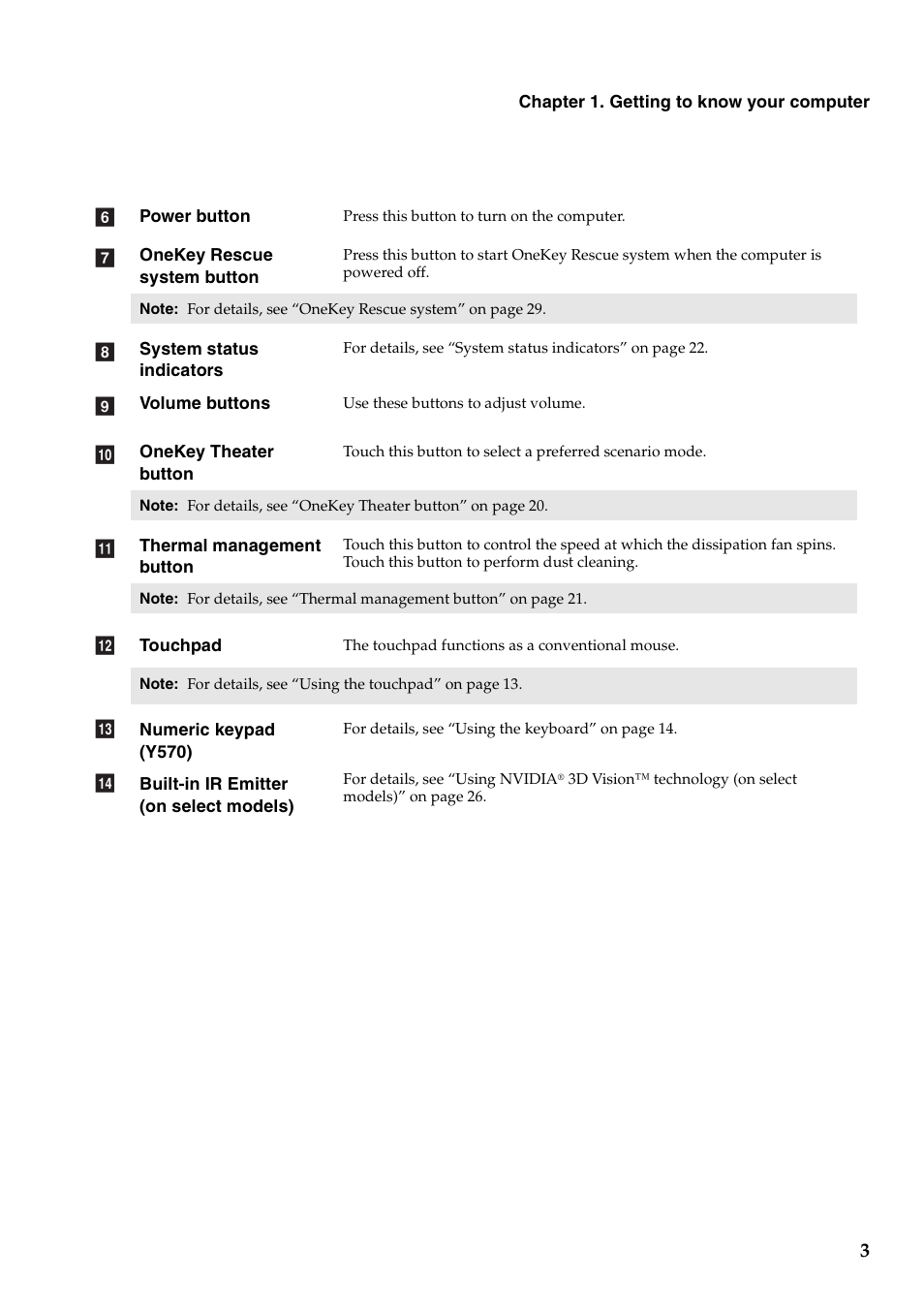 Lenovo IDEAPAD Y570 User Manual | Page 7 / 51