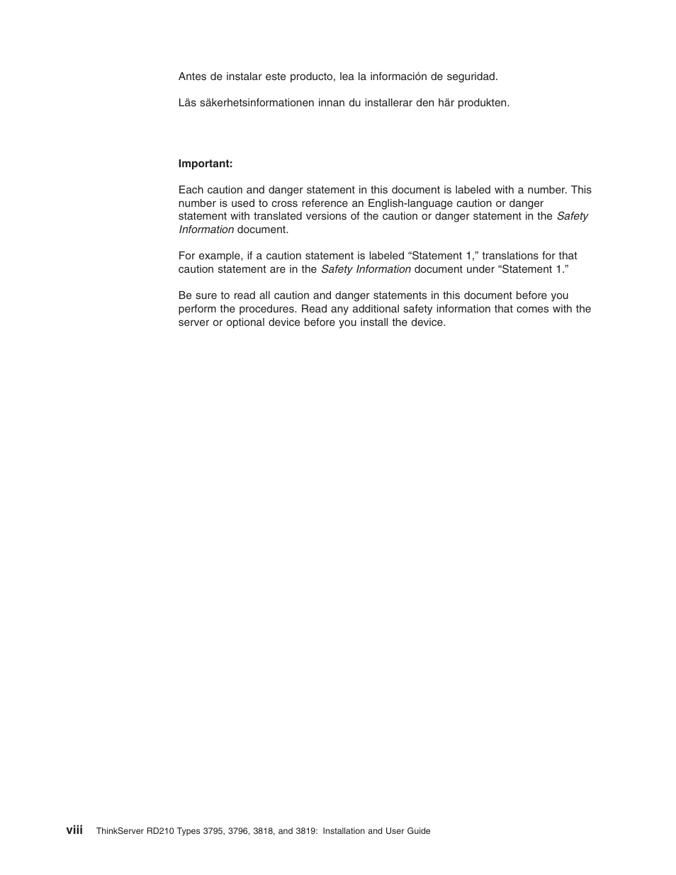 Lenovo RD210 User Manual | Page 10 / 204