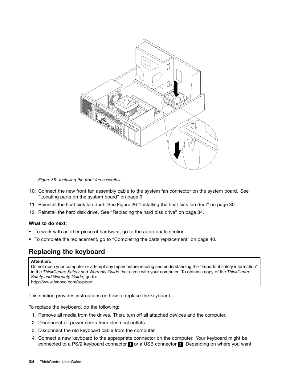 Replacing the keyboard | Lenovo 5046 User Manual | Page 46 / 82