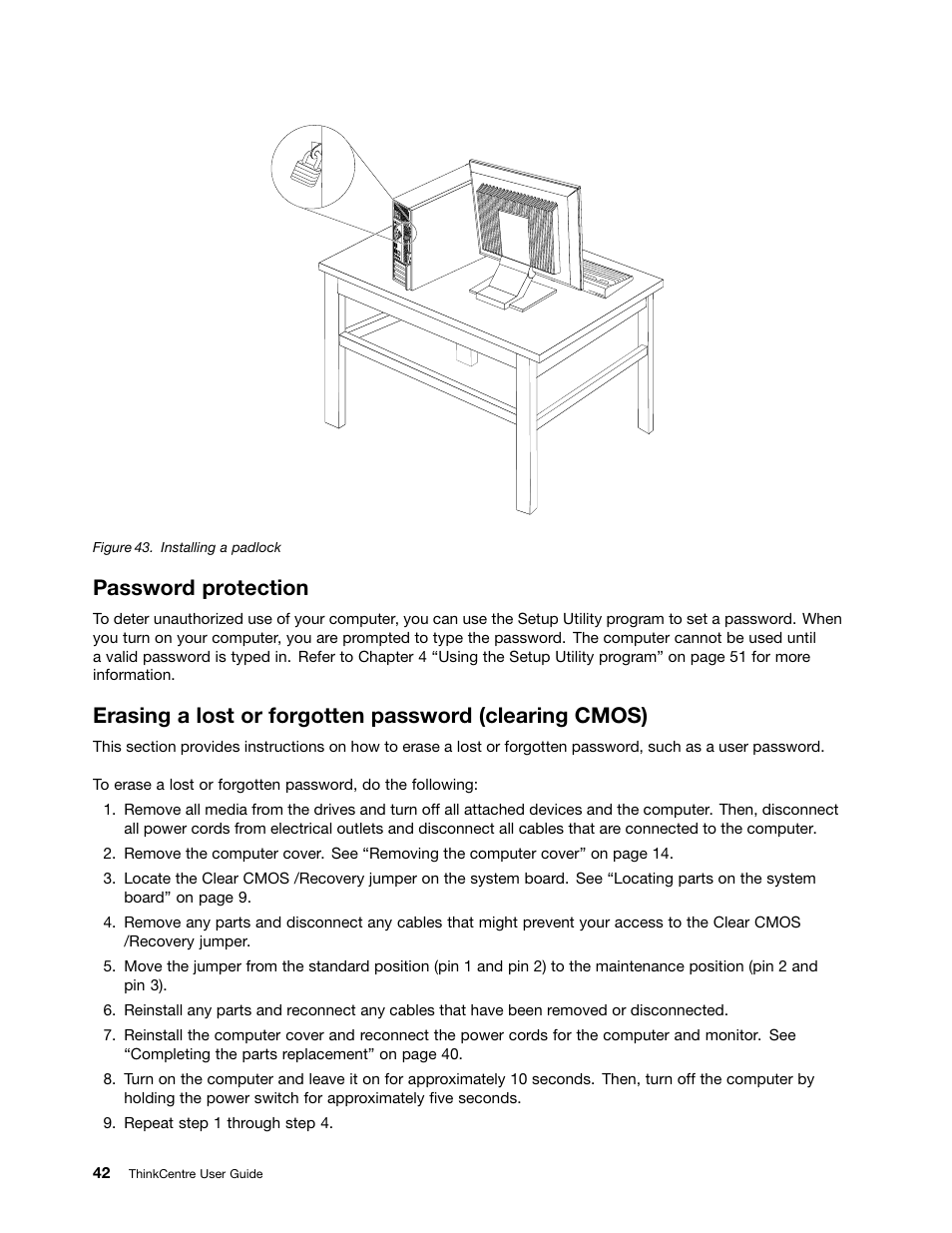 Password protection | Lenovo 5046 User Manual | Page 50 / 82