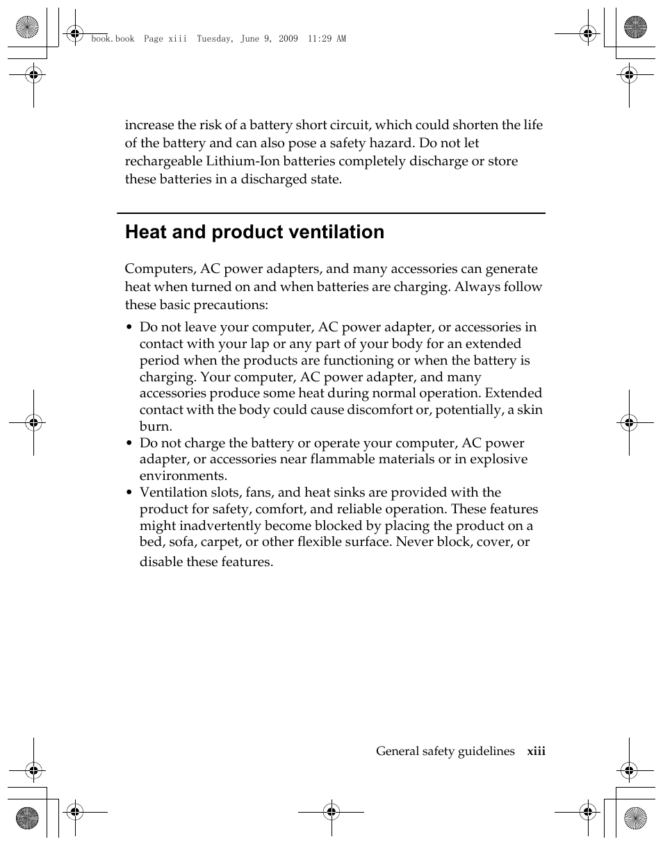 Heat and product ventilation | Lenovo GP20N User Manual | Page 13 / 42