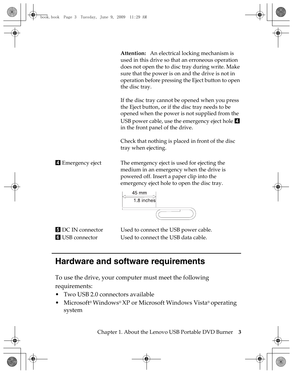 Hardware and software requirements | Lenovo GP20N User Manual | Page 17 / 42