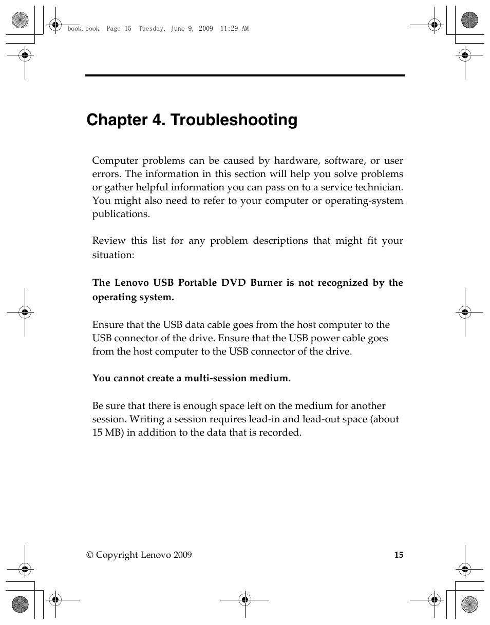 Chapter 4. troubleshooting | Lenovo GP20N User Manual | Page 29 / 42