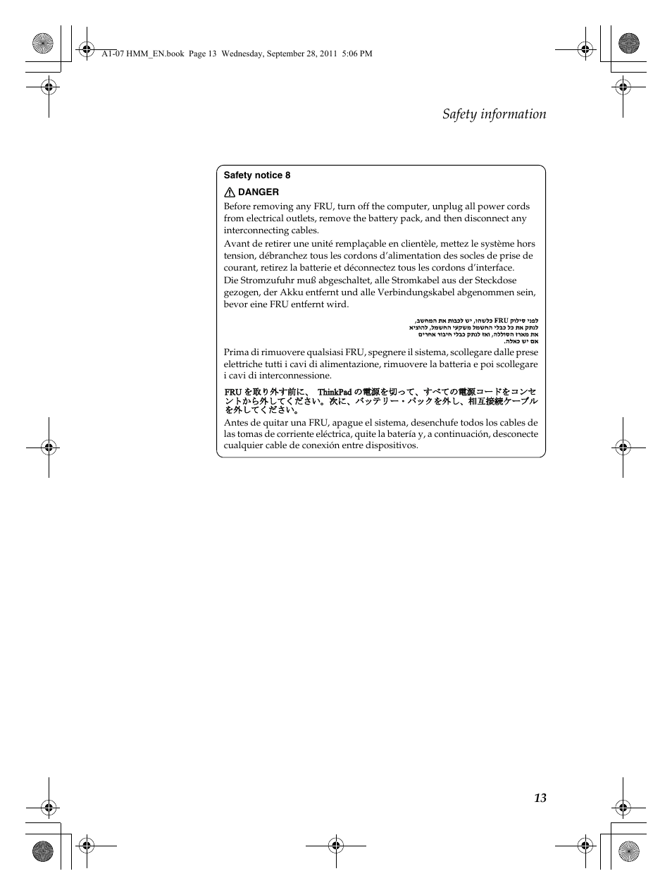 Safety information | Lenovo A1-07 User Manual | Page 17 / 50