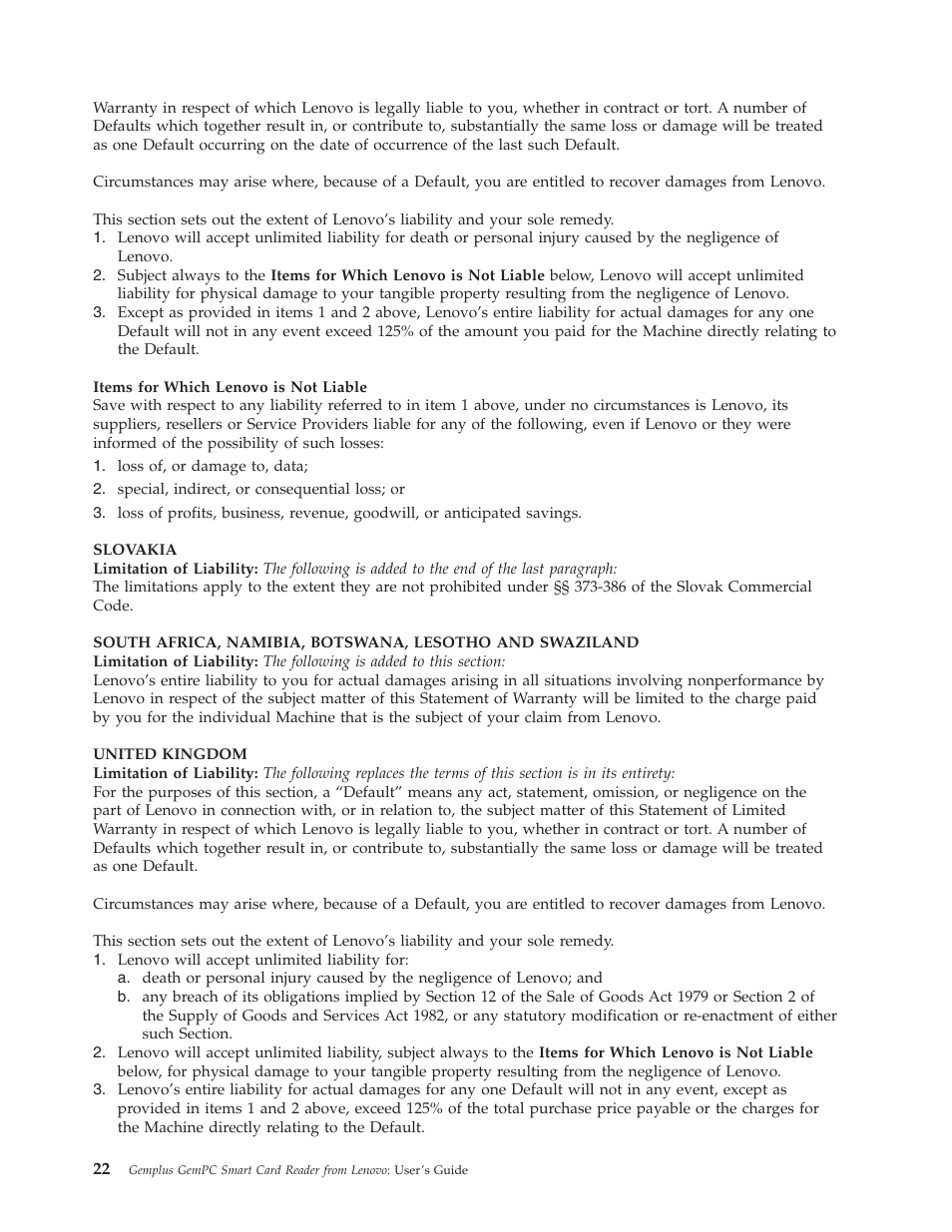 Lenovo Gemplus 41N3005 User Manual | Page 30 / 42