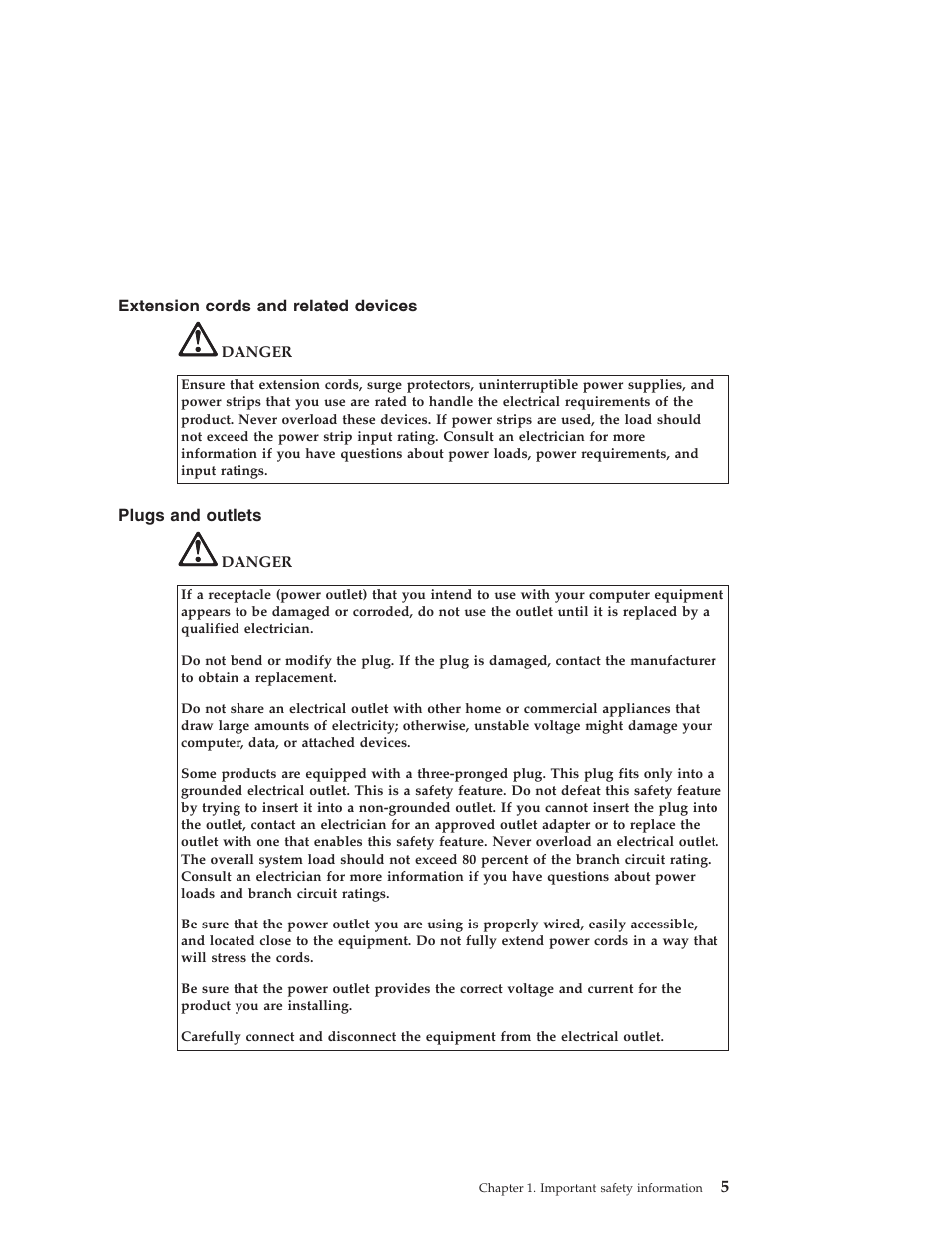 Extension cords and related devices, Plugs and outlets, Extension | Cords, Related, Devices, Plugs, Outlets | Lenovo 3000 User Manual | Page 15 / 38