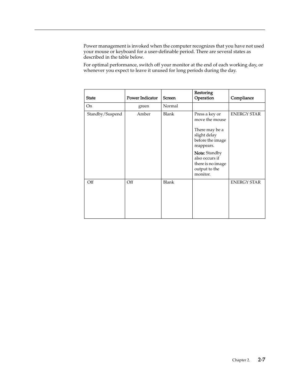 Understanding power management, Understanding power management -7 | Lenovo L197 User Manual | Page 16 / 32