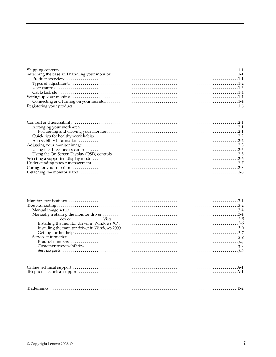 Lenovo L197 User Manual | Page 3 / 32