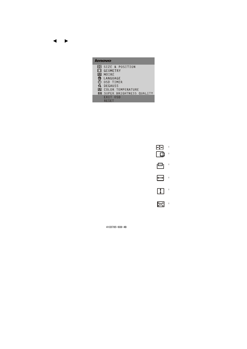 Adjusting the picture | Lenovo LXH-GJ769F4 User Manual | Page 8 / 14