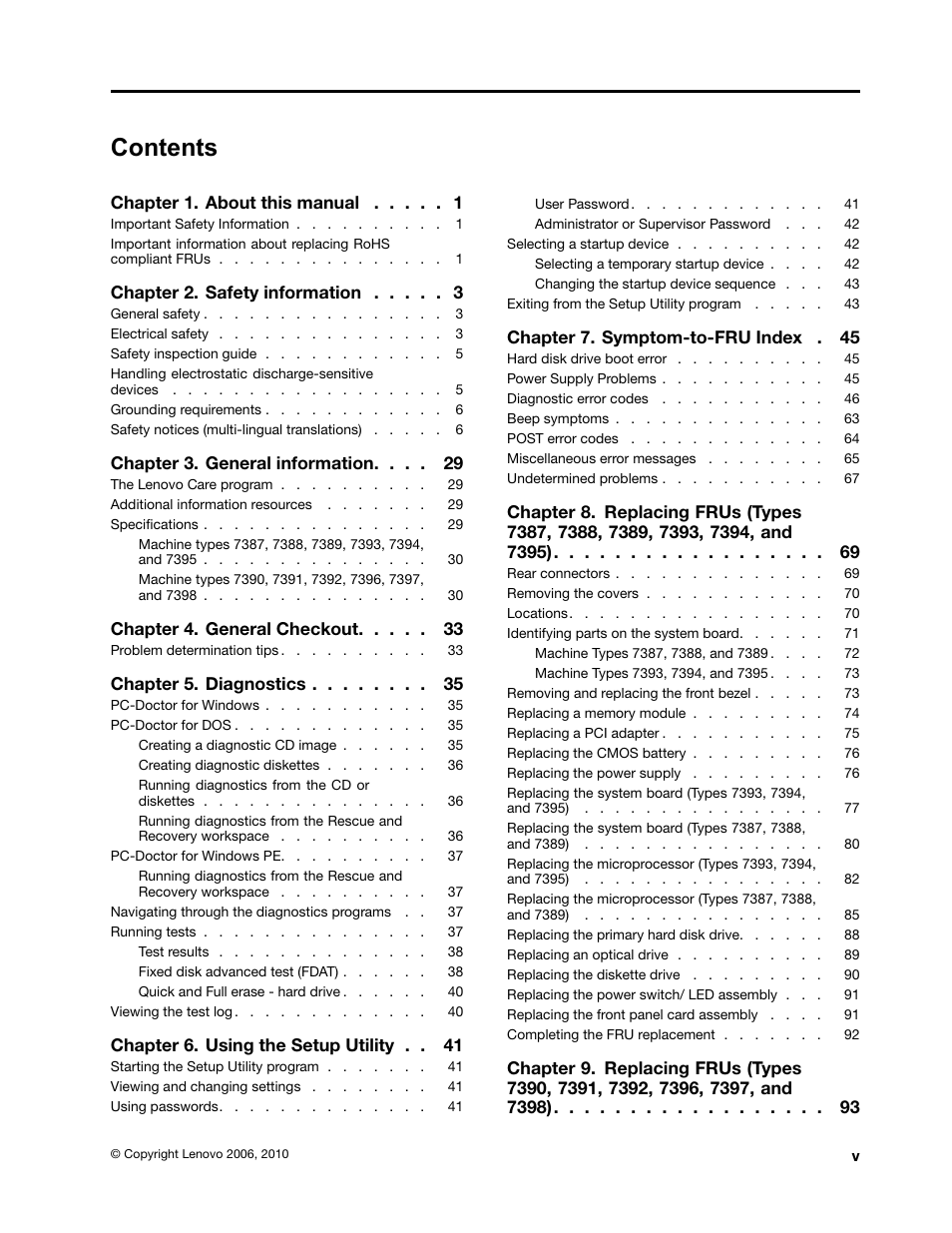 Lenovo J SERIES 3000 User Manual | Page 5 / 200