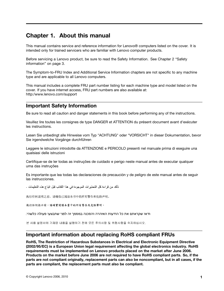 Chapter 1. about this manual, Important safety information | Lenovo J SERIES 3000 User Manual | Page 7 / 200