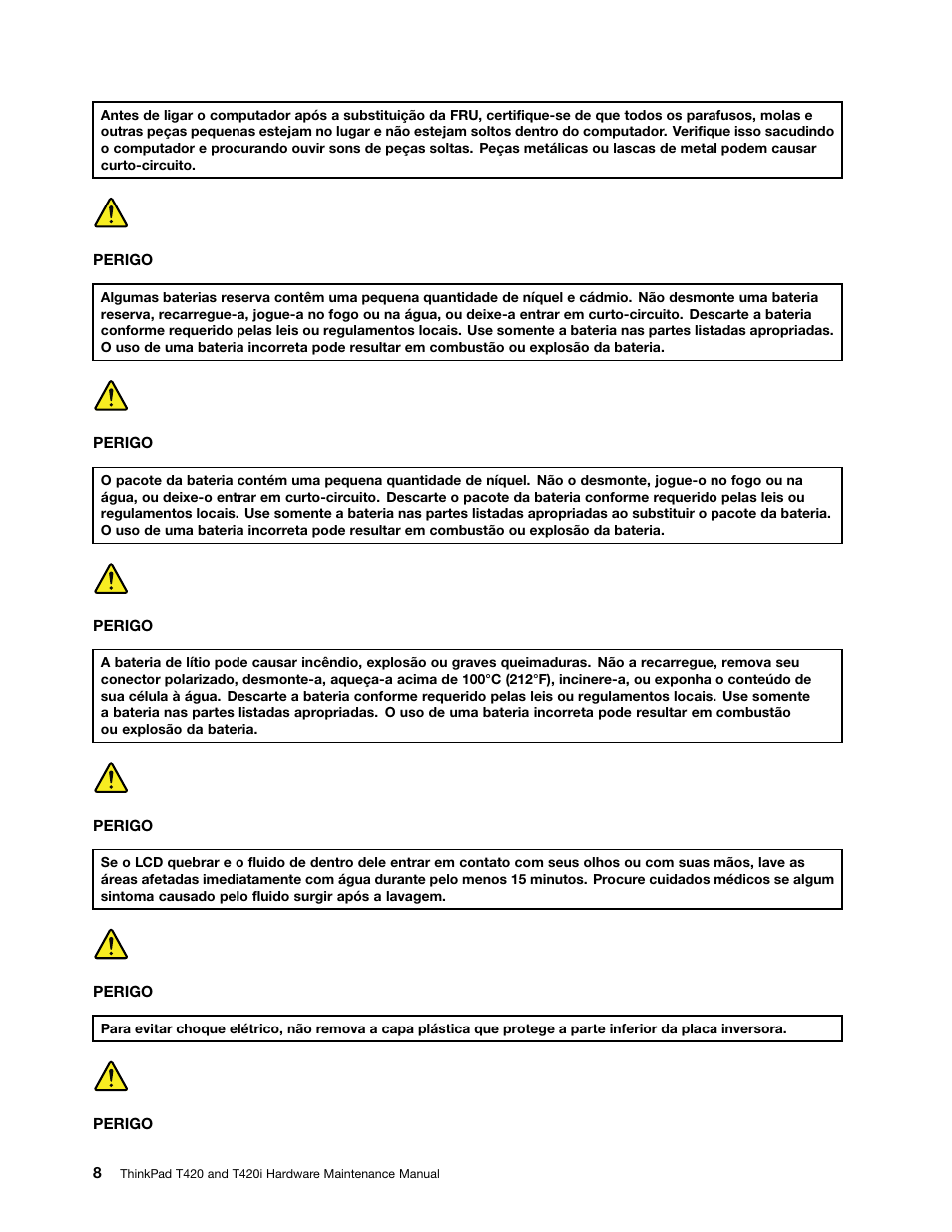 Lenovo T420 User Manual | Page 14 / 178