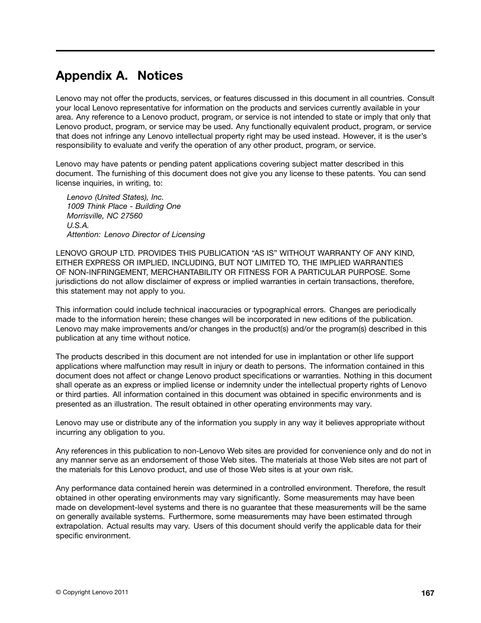 Appendix a. notices | Lenovo T420 User Manual | Page 173 / 178