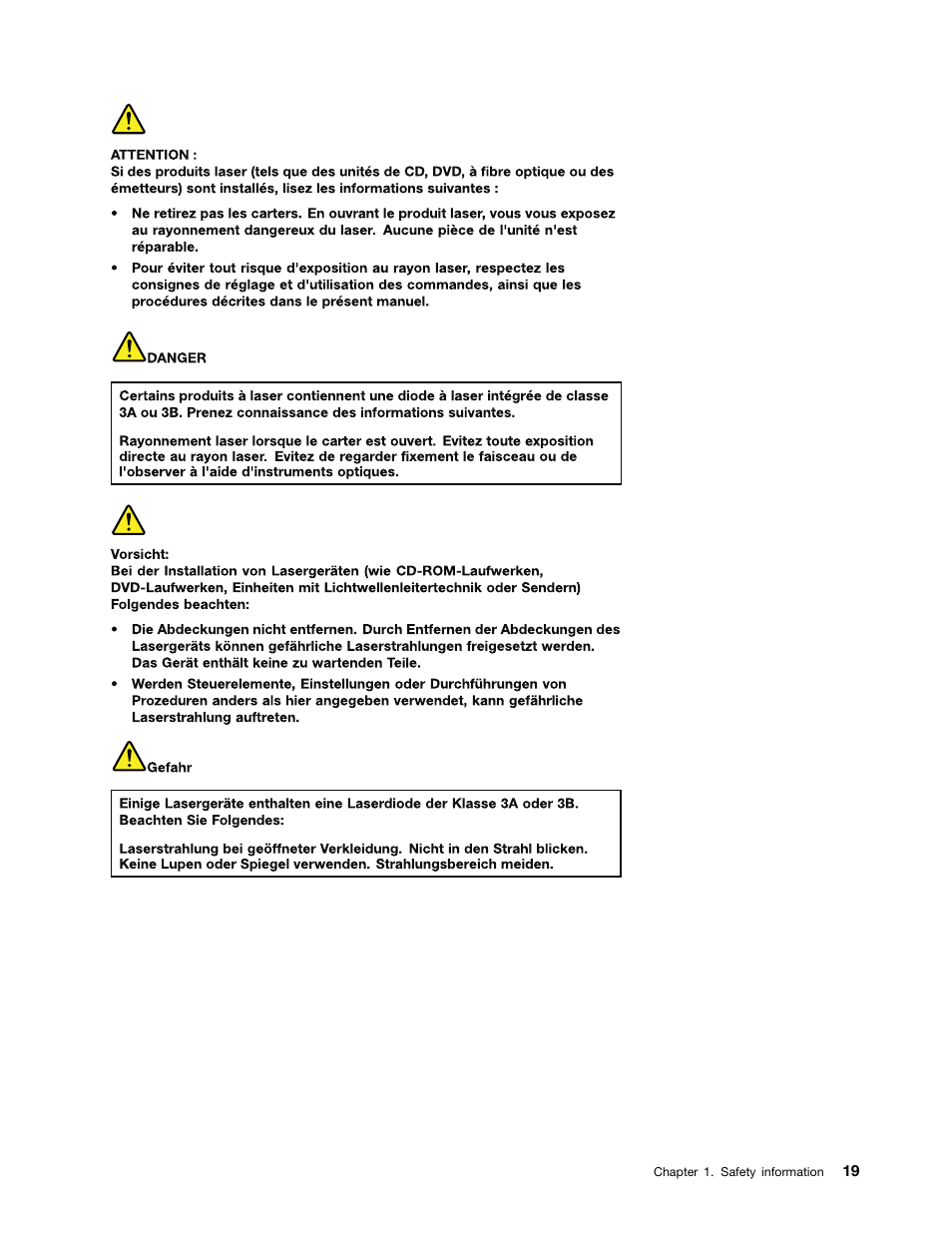 French, German | Lenovo T420 User Manual | Page 25 / 178