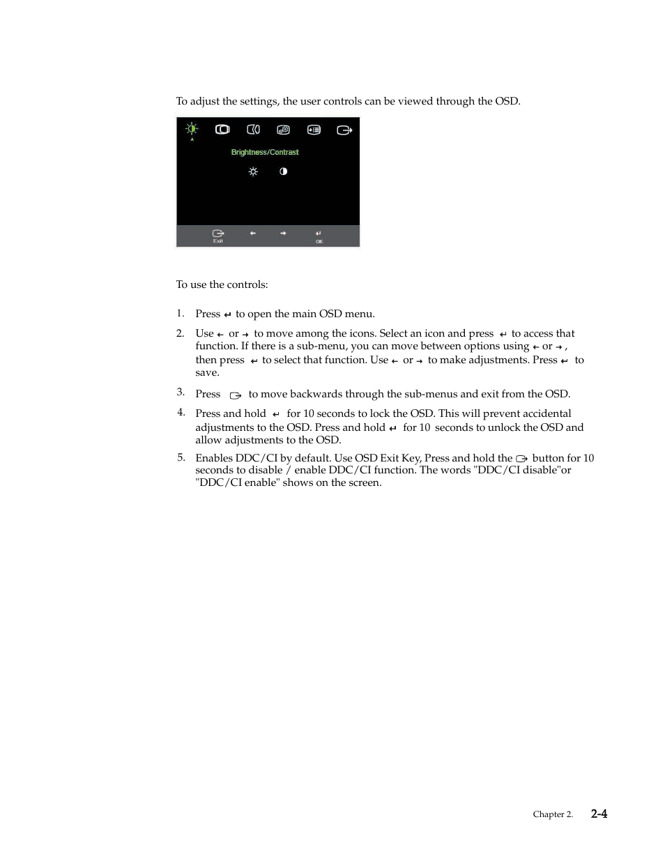 Using the on-screen display (osd) controls | Lenovo L2060 User Manual | Page 13 / 32