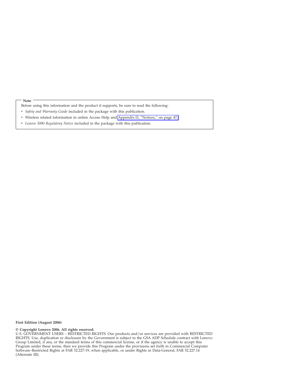 Lenovo NONE FOUND 3000 V100 User Manual | Page 4 / 66
