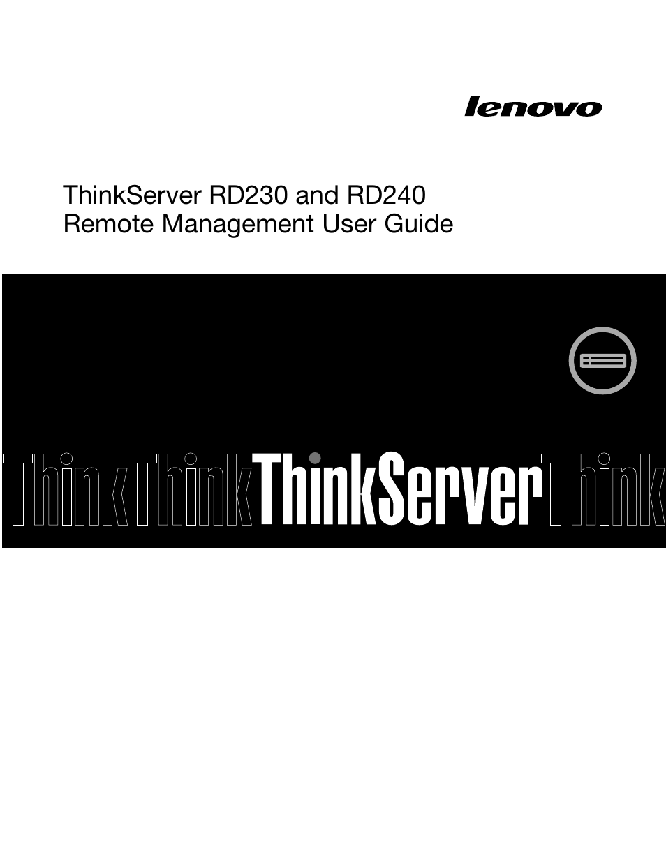 Lenovo RD240 User Manual | 32 pages