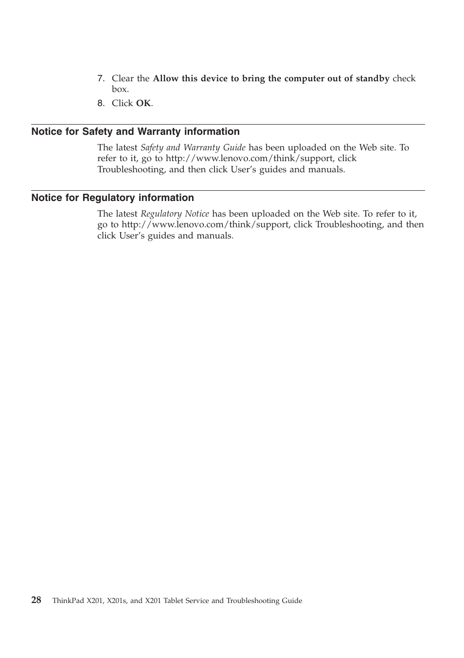 Lenovo THINKPAD X201S User Manual | Page 42 / 44