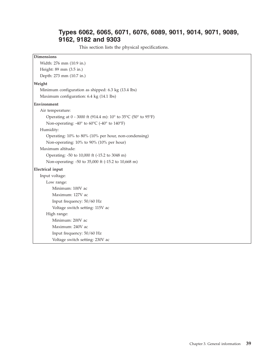 Types | Lenovo THINKCENTRE 6019 User Manual | Page 45 / 506