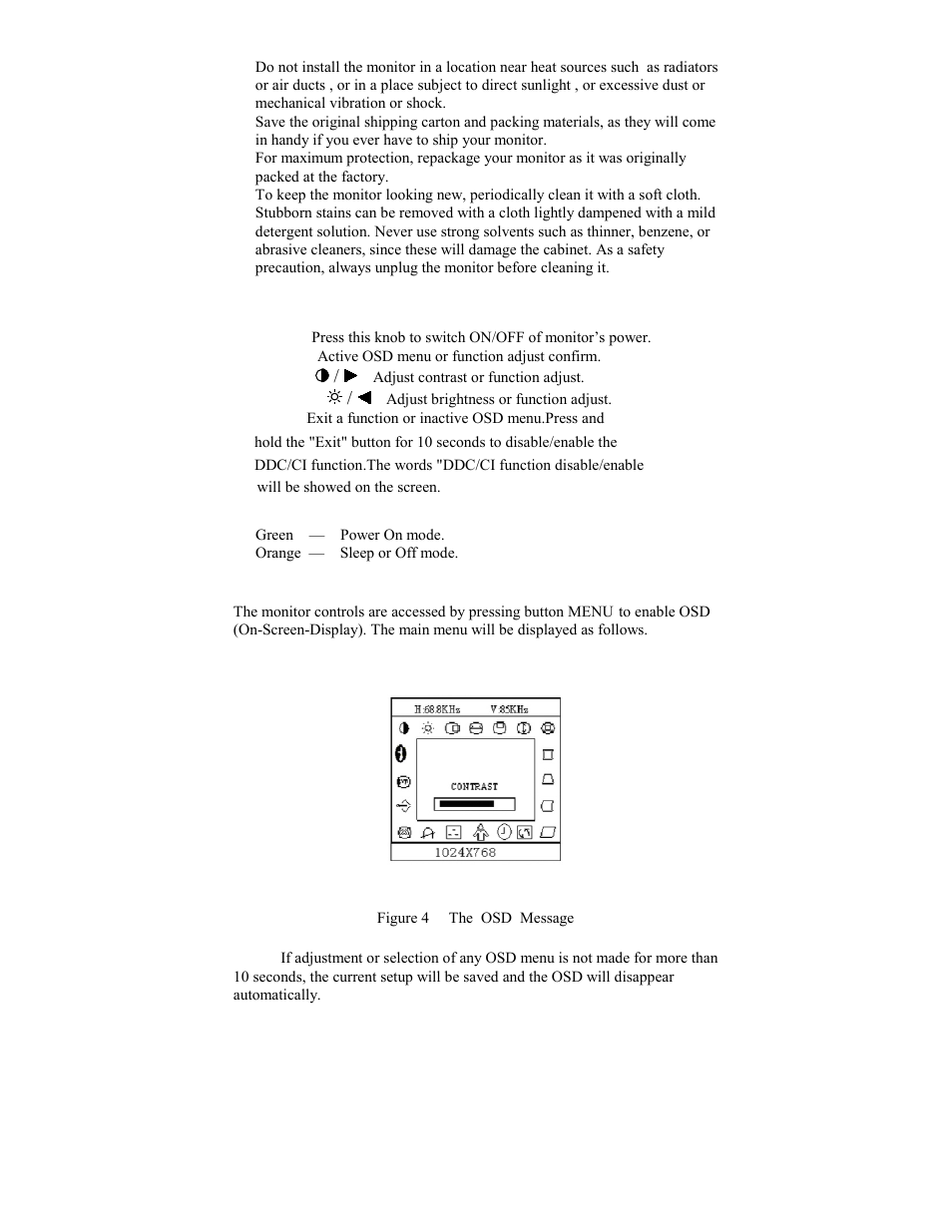 Front panel control, How to adjust a setting | Lenovo ThinkVision E54 User Manual | Page 12 / 24