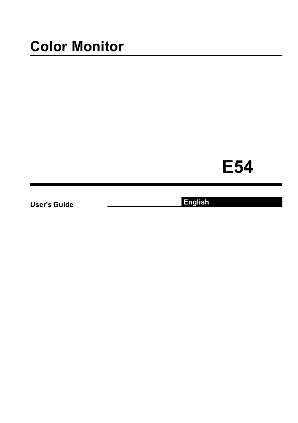 Lenovo E54 User Manual | 18 pages