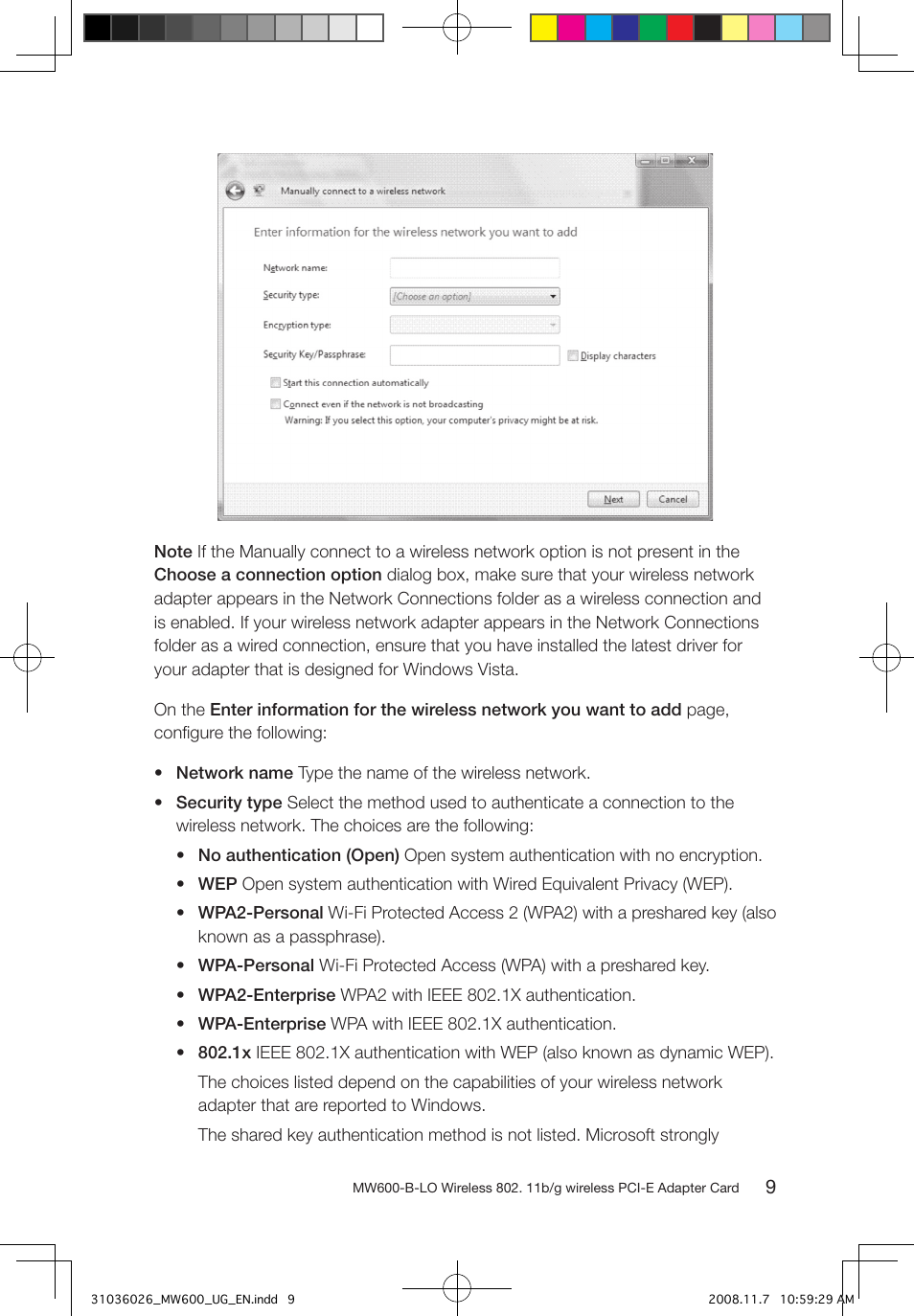 Lenovo NETWORK CARD - WIRELESS ADAPTER MW600-B-LO User Manual | Page 12 / 19