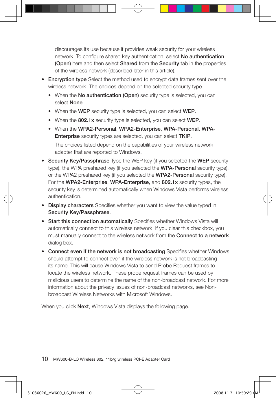 Lenovo NETWORK CARD - WIRELESS ADAPTER MW600-B-LO User Manual | Page 13 / 19