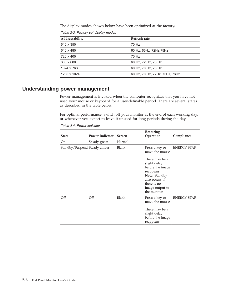 Understanding power management, Understanding, Power | Management | Lenovo L191 User Manual | Page 15 / 29