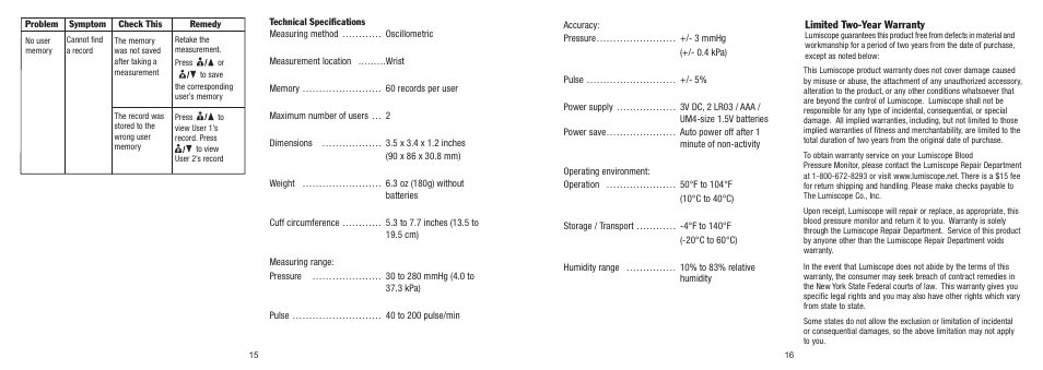 Lumiscope 1145 User Manual | Page 9 / 11