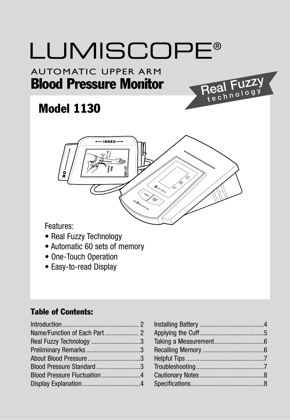 Lumiscope 1130 User Manual | 9 pages