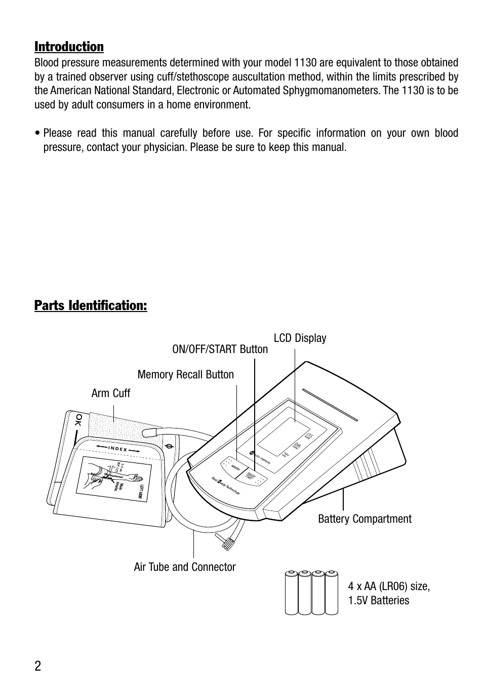 Lumiscope 1130 User Manual | Page 2 / 9