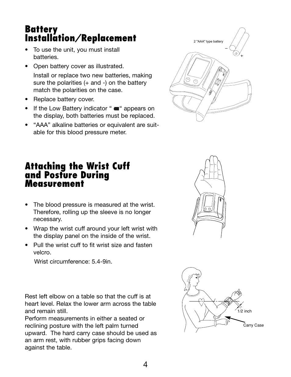 Battery installation/replacement | Lumiscope 1098 User Manual | Page 4 / 11