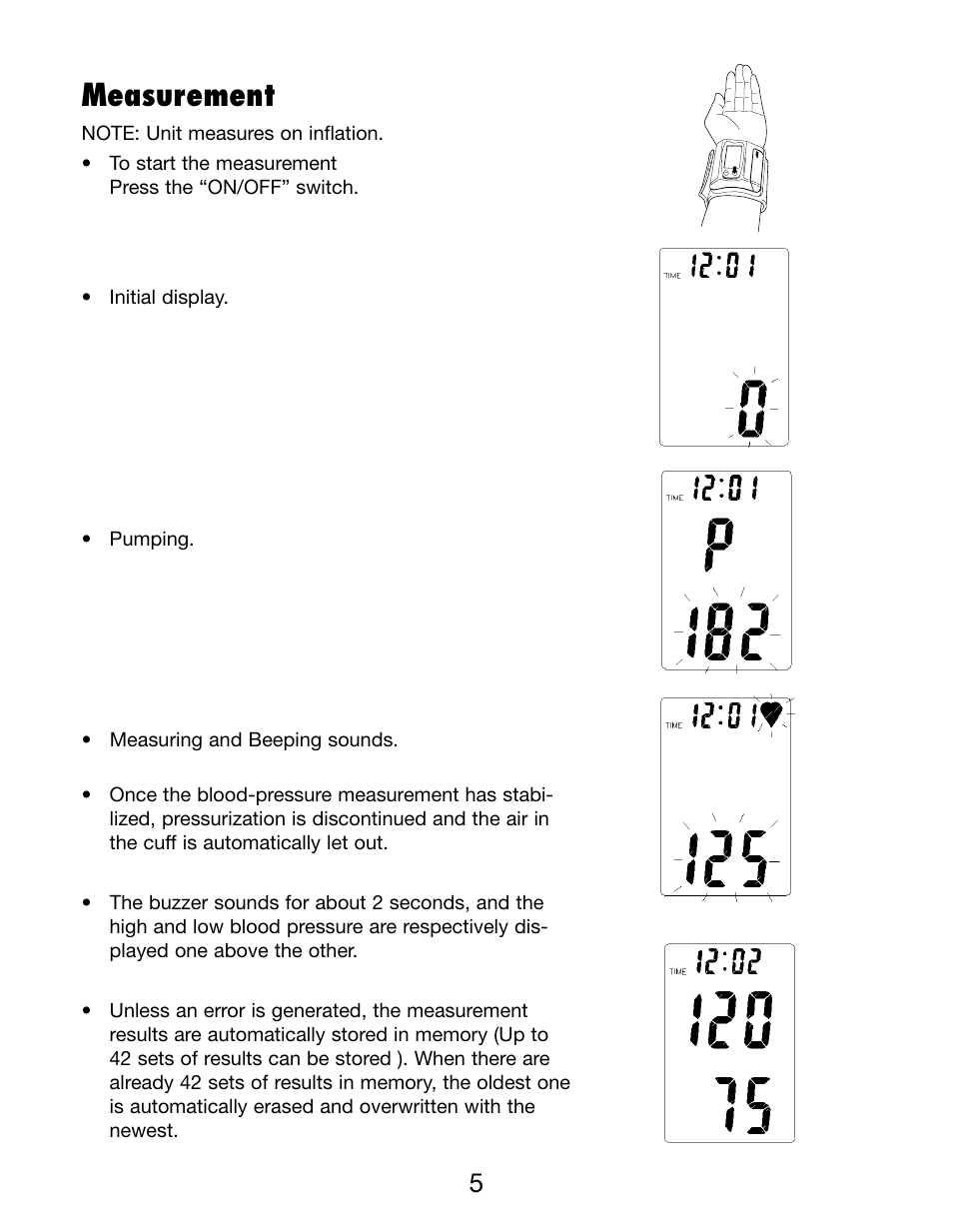 Measurement | Lumiscope 1098 User Manual | Page 5 / 11