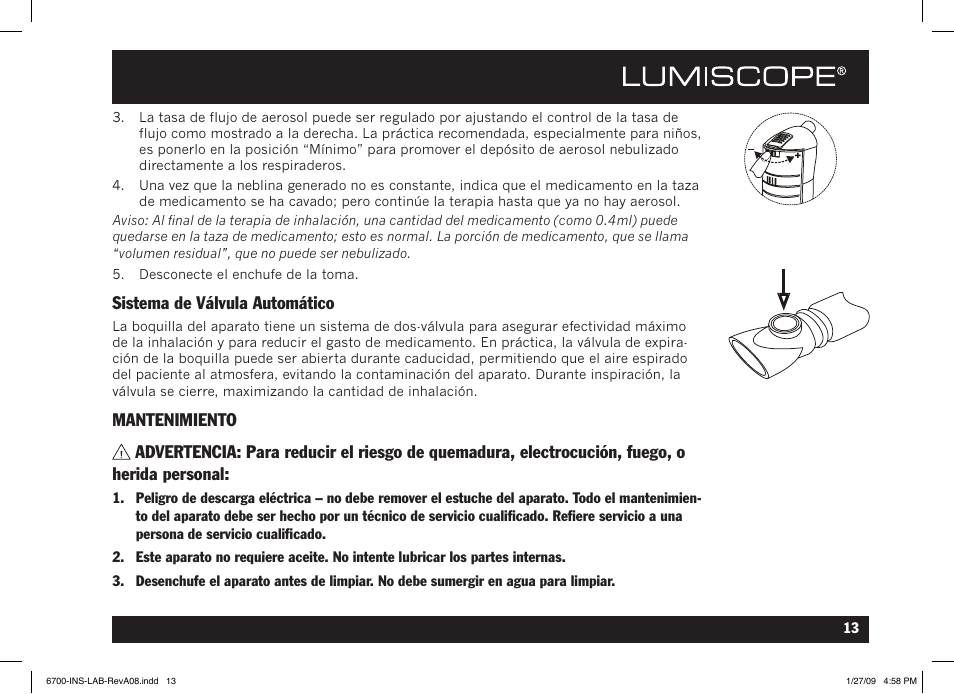 Lumiscope 6700 User Manual | Page 31 / 36