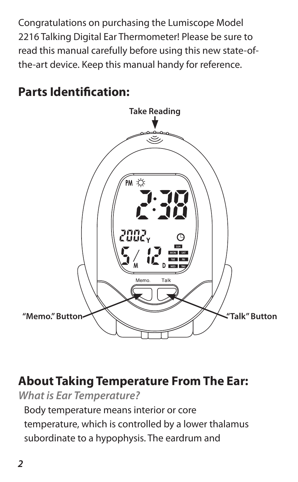 Lumiscope 2216 User Manual | Page 2 / 12