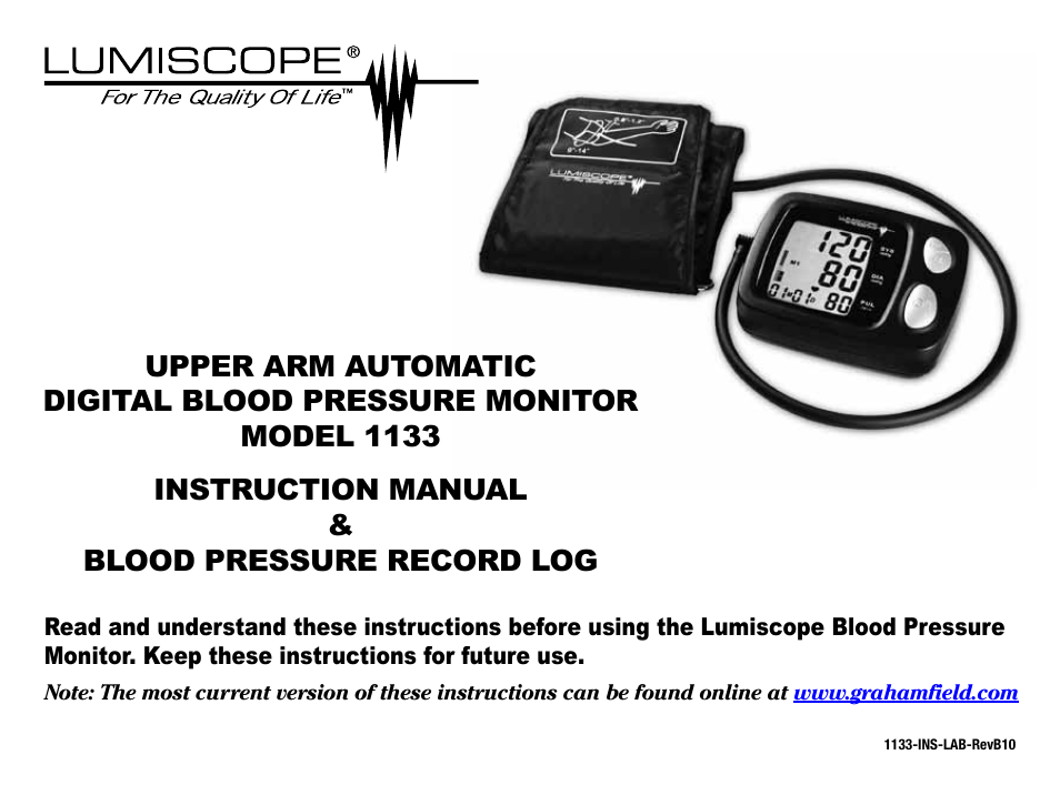 Lumiscope 1133 User Manual | 48 pages