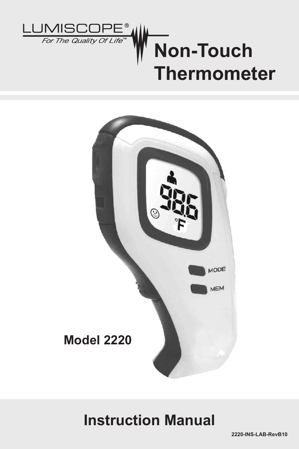 Lumiscope 2220 User Manual | 36 pages