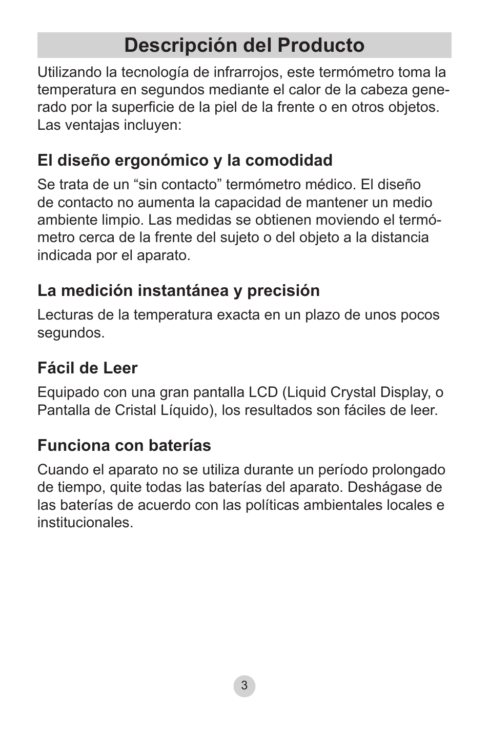 Descripción del producto | Lumiscope 2220 User Manual | Page 23 / 36