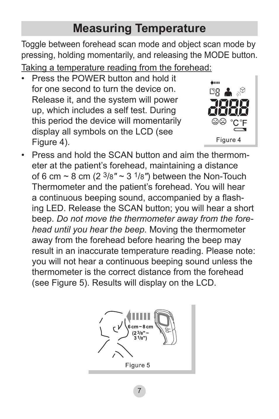 Measuring temperature | Lumiscope 2220 User Manual | Page 7 / 36