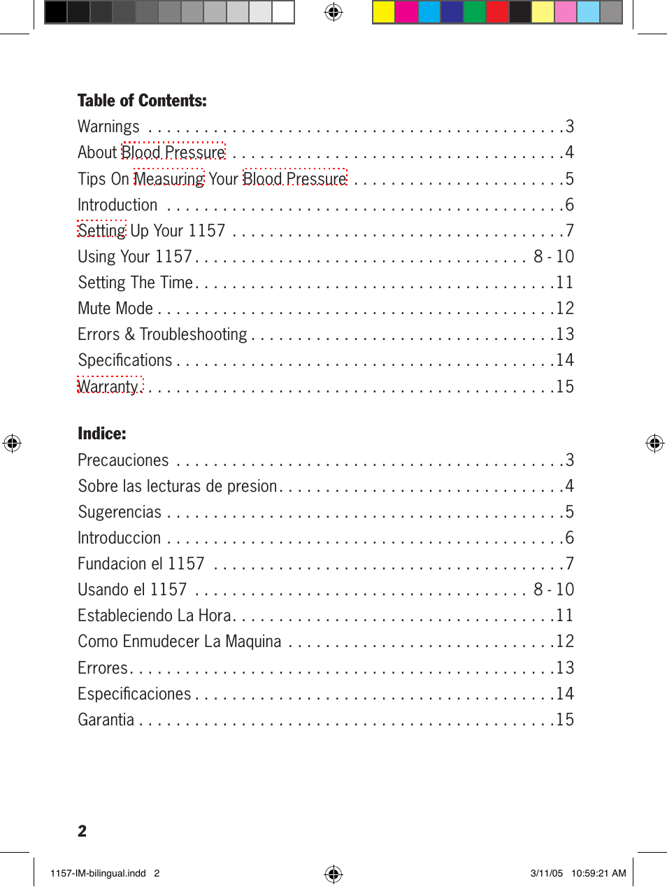 Lumiscope 1157 User Manual | Page 2 / 36