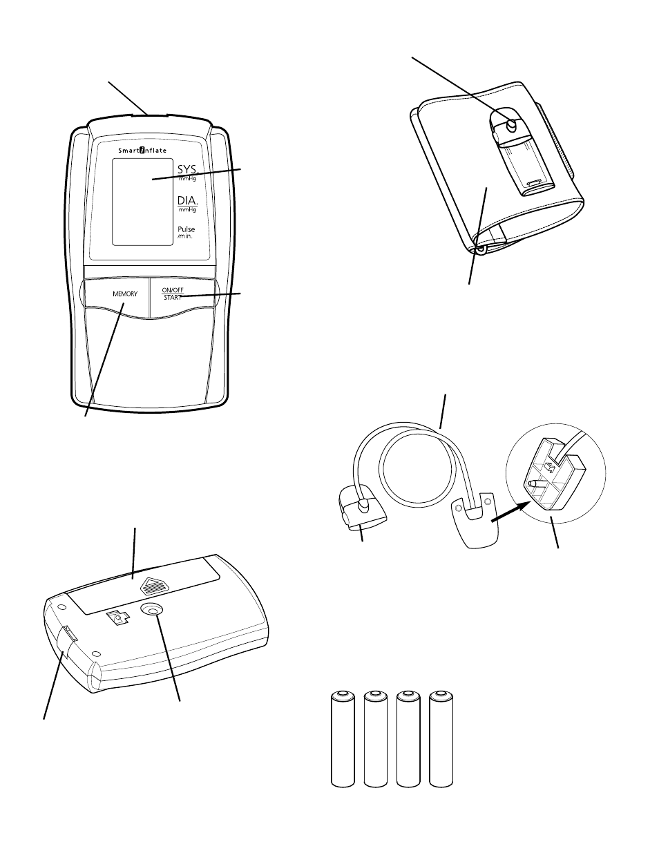 Identification of parts | Lumiscope 1095 User Manual | Page 3 / 11