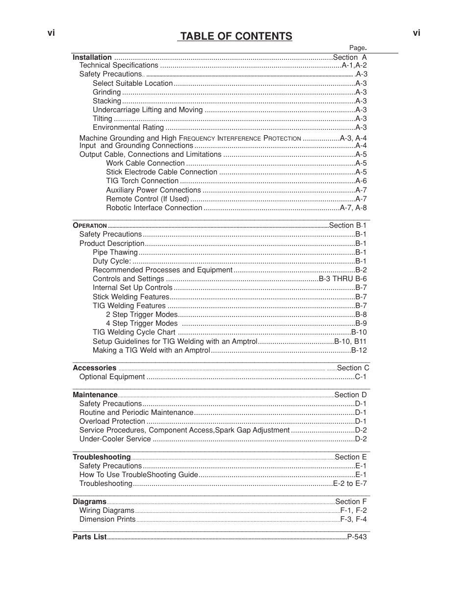 Lincoln Electric PRECISION TIG IM936 User Manual | Page 7 / 44