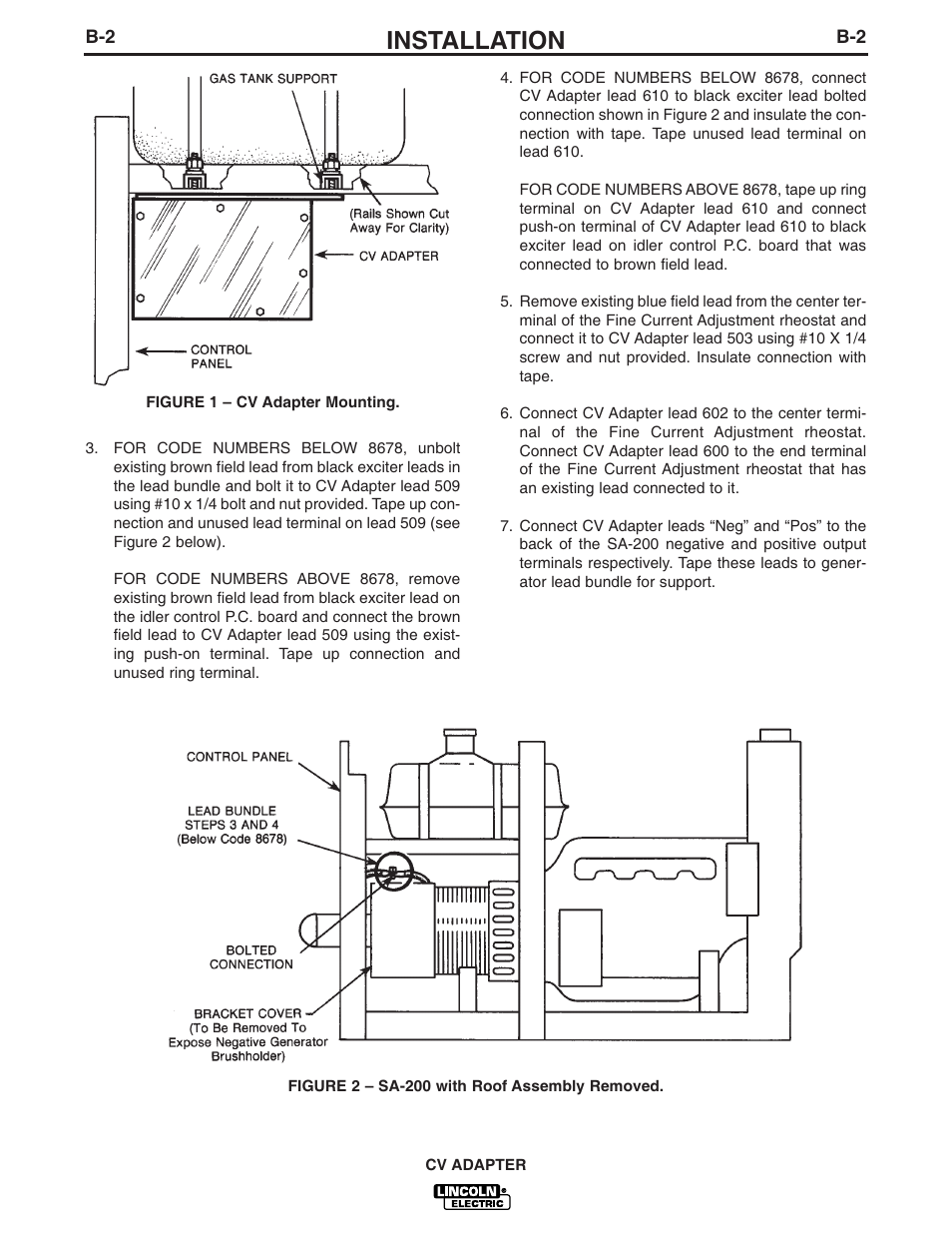 Installation | Lincoln Electric CV ADAPTER IM309-D User Manual | Page 11 / 46