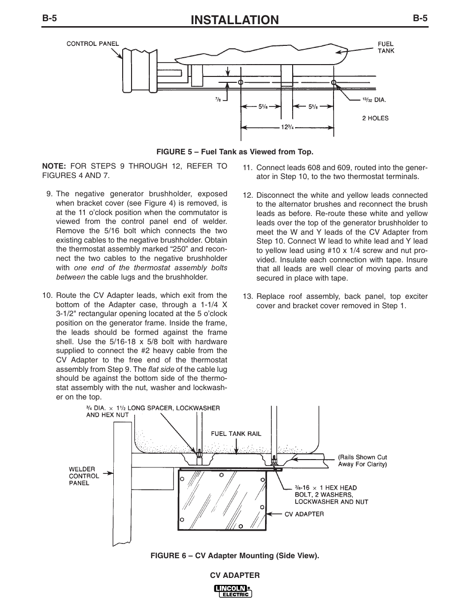 Installation | Lincoln Electric CV ADAPTER IM309-D User Manual | Page 14 / 46