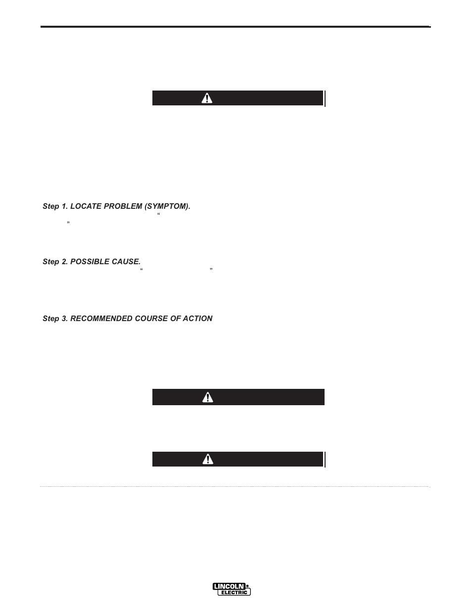 Troubleshooting, Caution, How to use troubleshooting guide | Warning | Lincoln Electric PRECISION TIG 275 IM702-A User Manual | Page 31 / 46