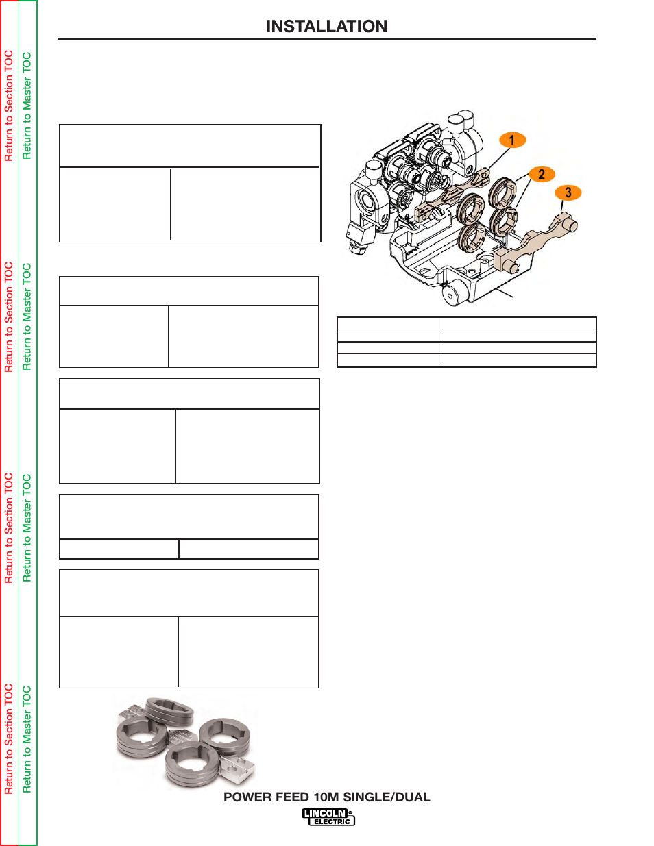 Installation, Wire drive systems | Lincoln Electric POWER FEED 10M SINGLE/DUAL SVM172-A User Manual | Page 13 / 151