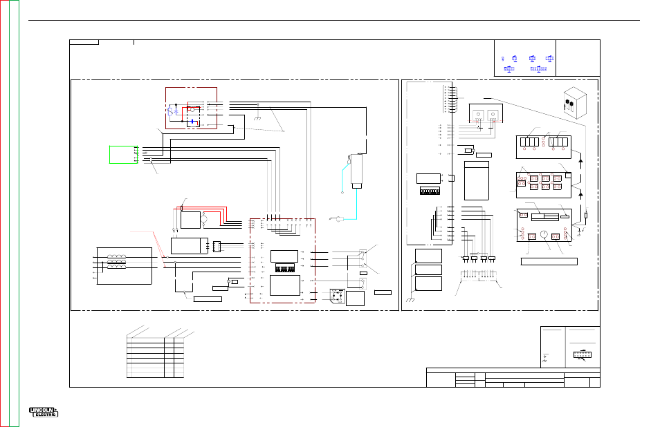 Wire drive, Control box, Electrical diagrams | Schematic - power feed 10m single boom feeder, Power feed 10m single/dual | Lincoln Electric POWER FEED 10M SINGLE/DUAL SVM172-A User Manual | Page 137 / 151