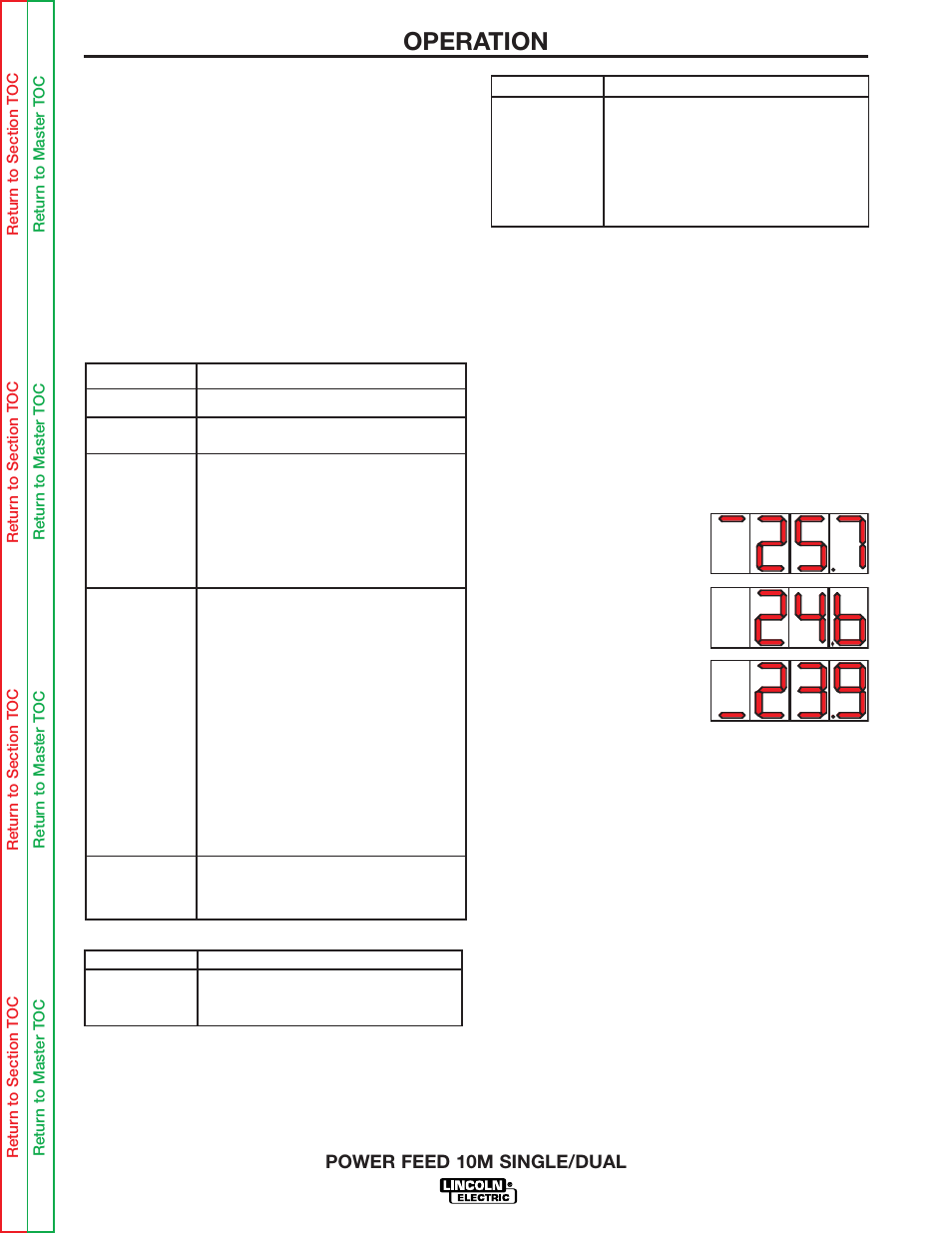 Operation | Lincoln Electric POWER FEED 10M SINGLE/DUAL SVM172-A User Manual | Page 29 / 151